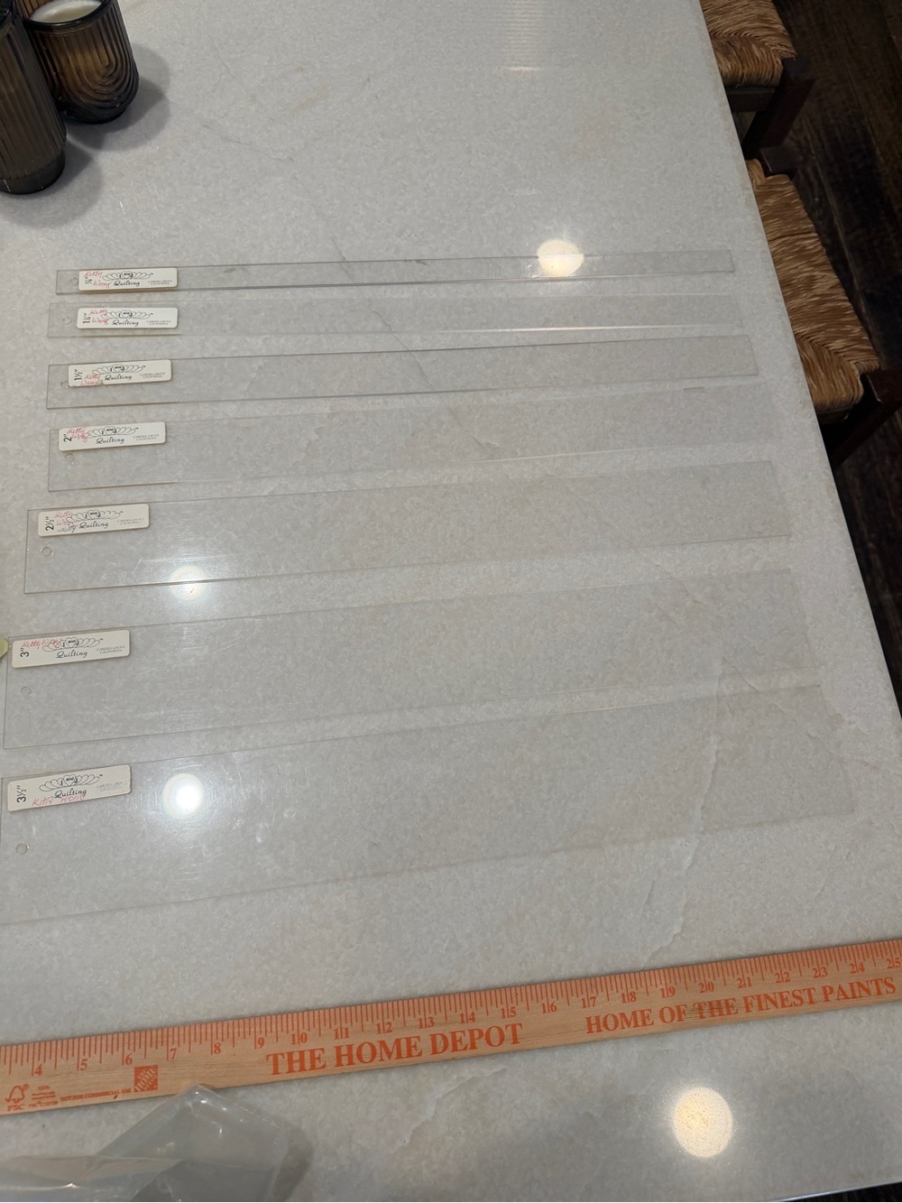 Clear Acrylic Ruler/Strip Set